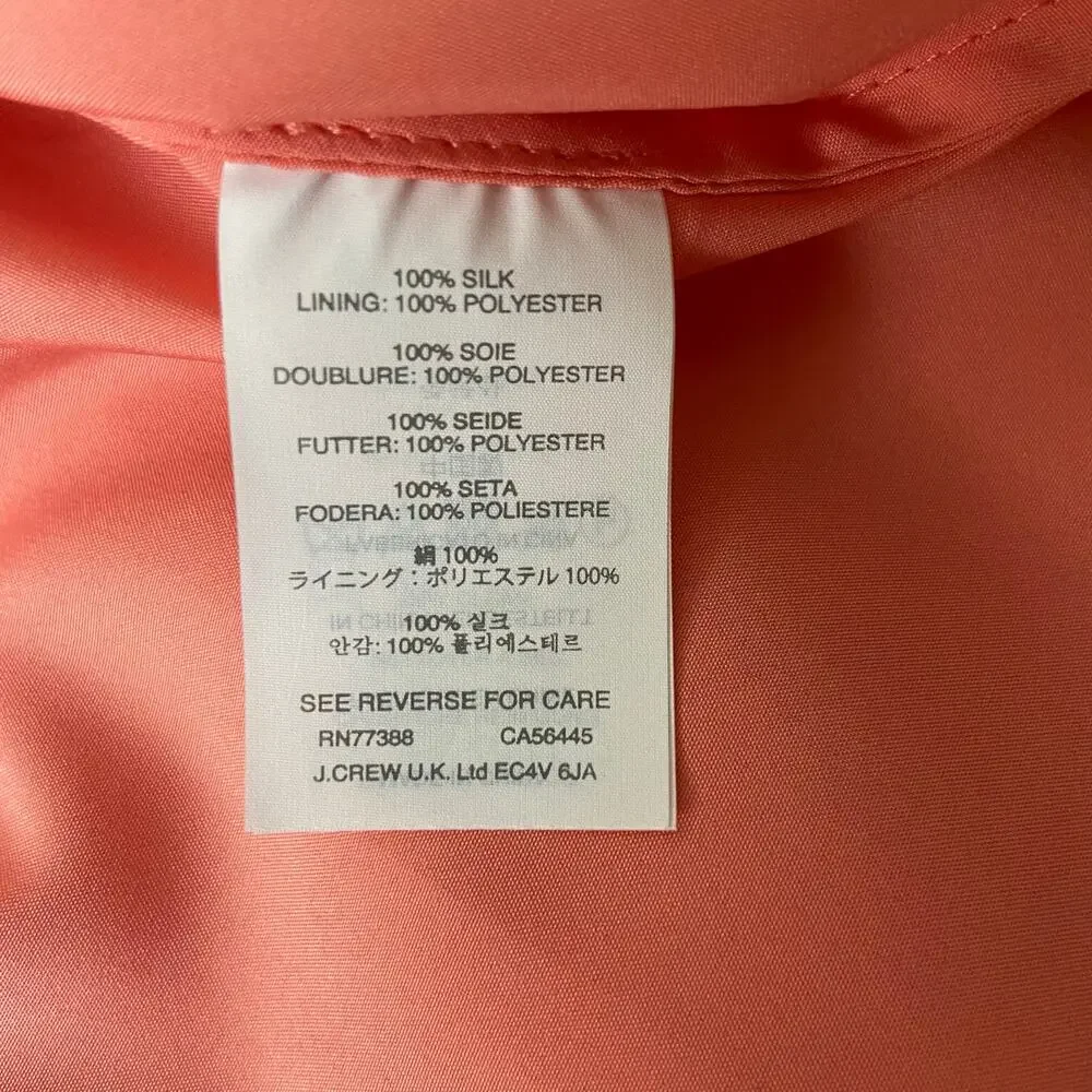 J. Crew Silk Dress